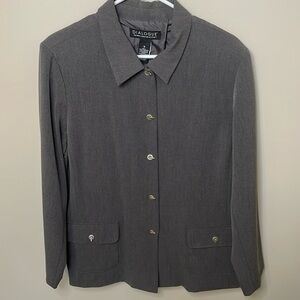 Women’s Vintage Dialogue Gray Blazer/‎ Jacket 16 NWT